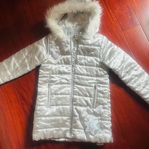 Disney puffer coat for girl 7-8, EUC